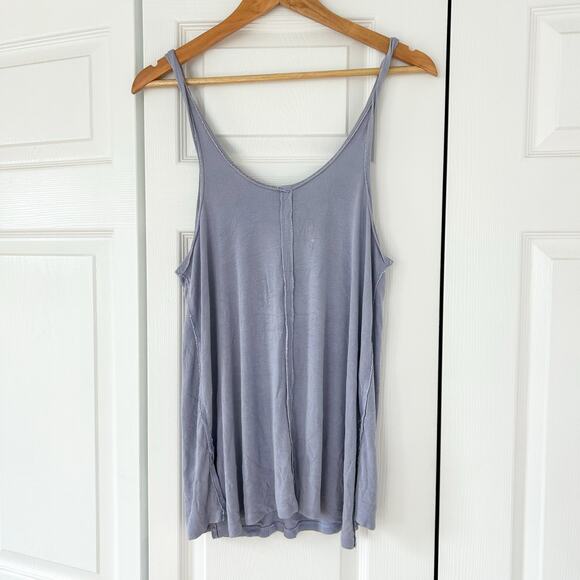 Free People We The Free Scarlett Lavender Tie Front Tank Top Size M EUC - Picture 4 of 5
